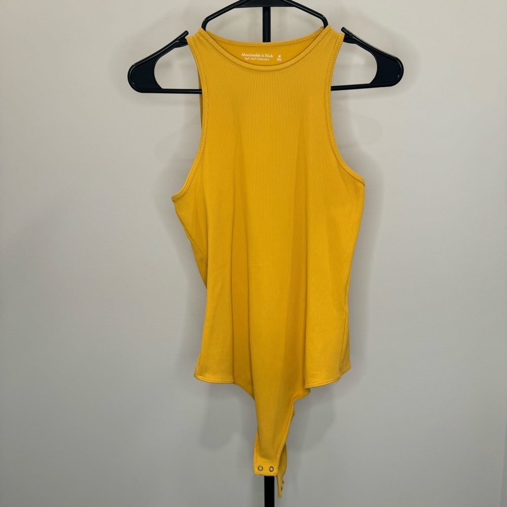 Abercrombie & Fitch | Soft A&F Collection Ribbed Bodysuit | Mustard | Size M​